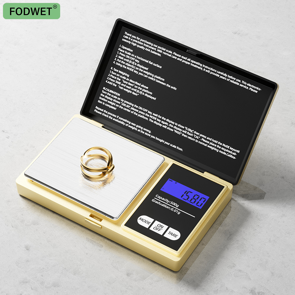 Candle Wax Scale - Timbangan Mekanis Kecil Berwarna Emas dengan