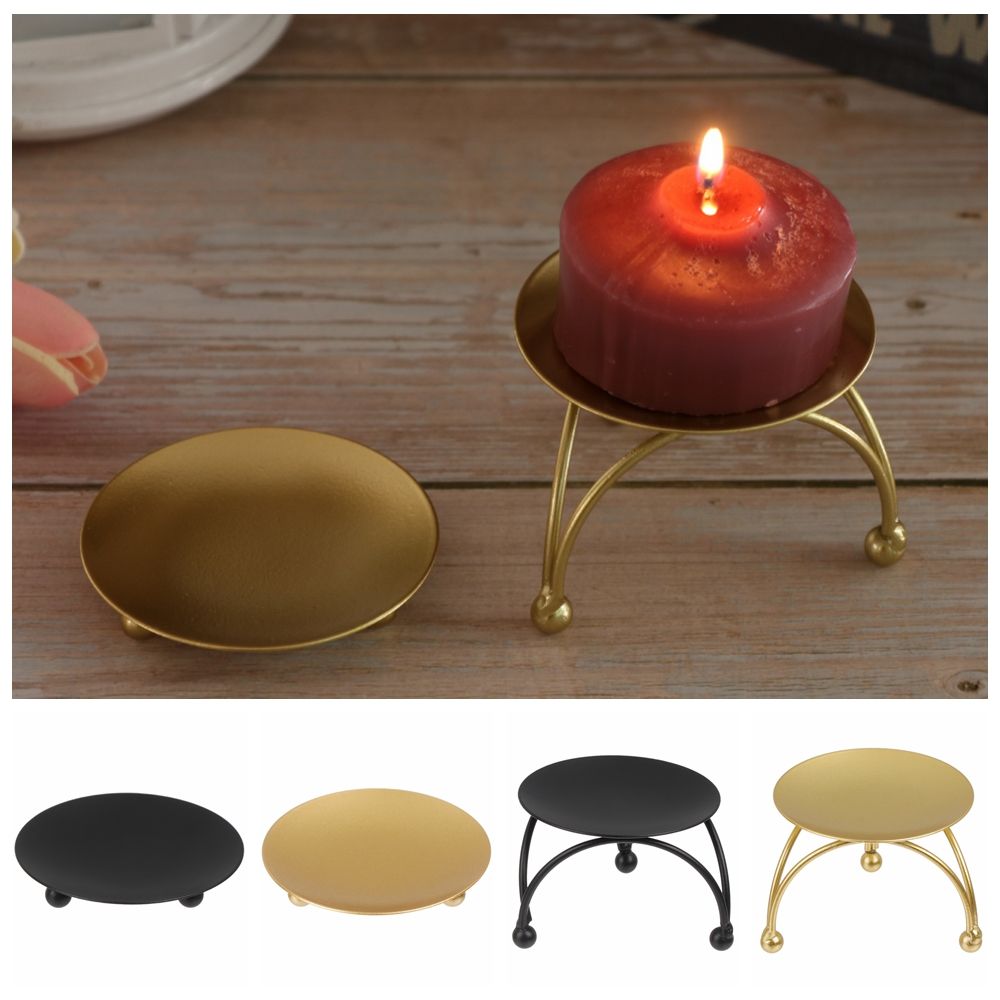 Candle Supplies Europe - Tempat lilin gaya Nordic hitam emas