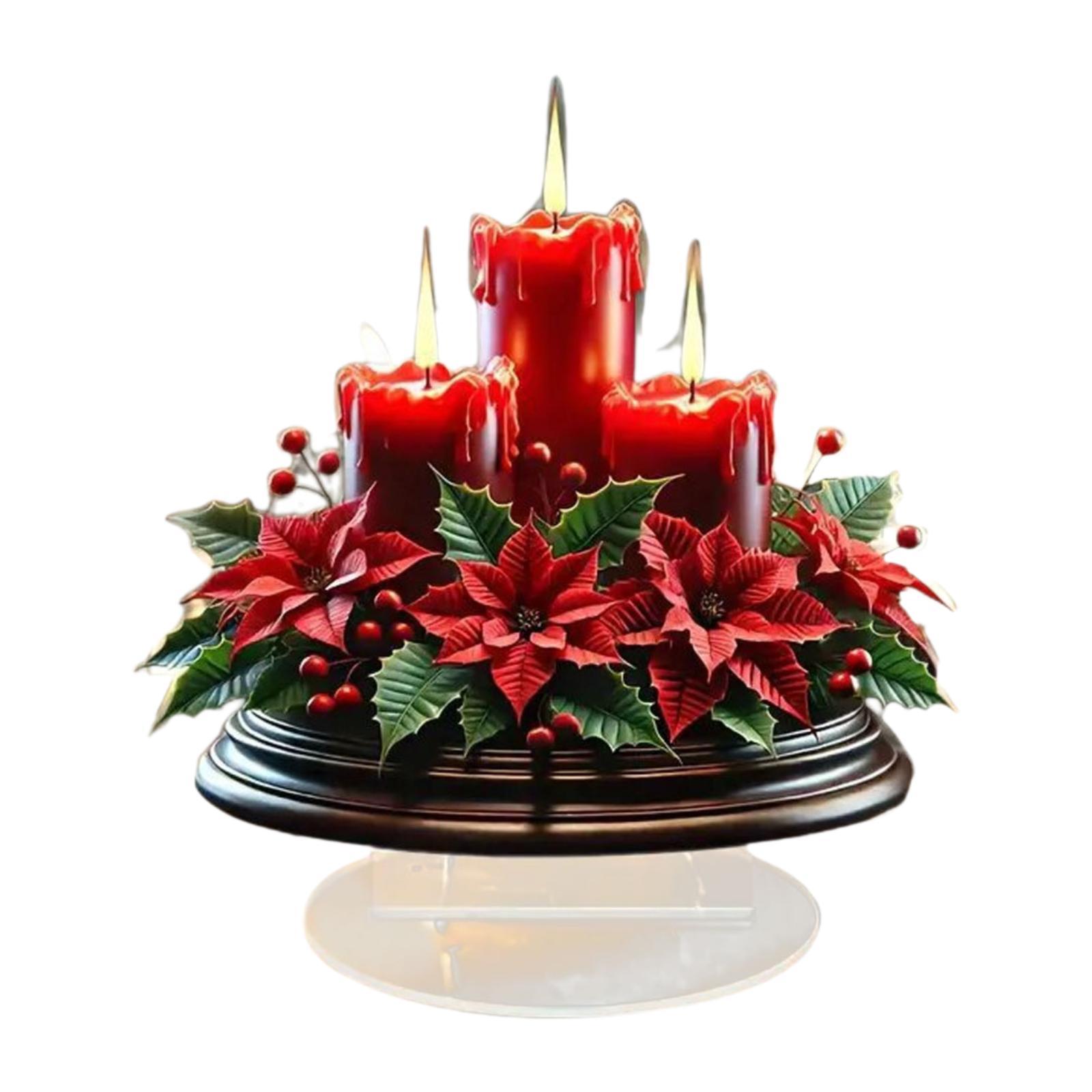 Dekorasi Natal Centerpiece Mej - Candle Supplies Europe ulasan dan harga