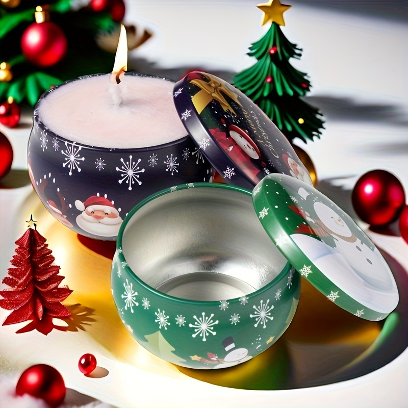 Kaleng Natal Bulat Kosong, Wad - Candle Making Supplies Jars ulasan dan harga
