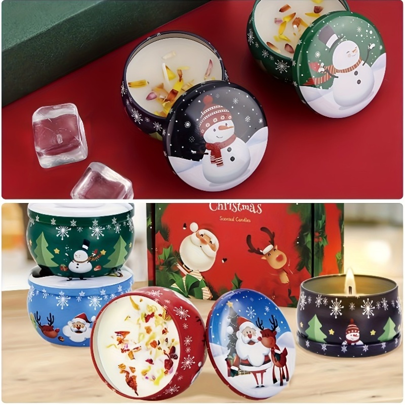 12 buah kaleng lilin bermotif  - Candle Making Supplies Jars ulasan dan harga