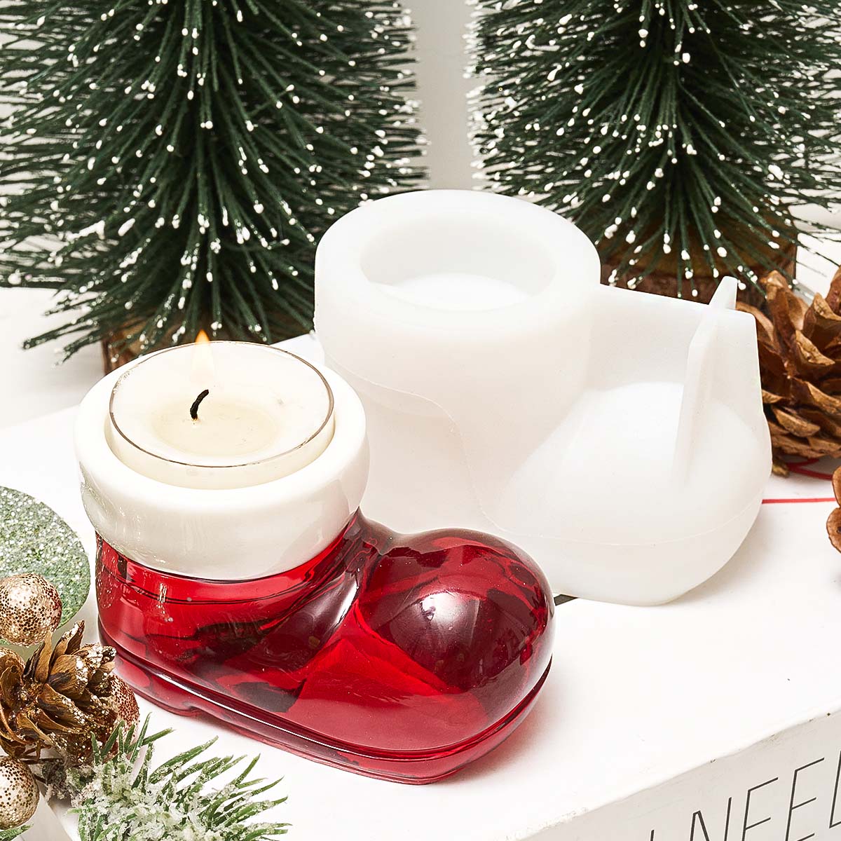 Sepatu Bot Natal Tempat Lilin  - Candle Souvenir ulasan dan harga