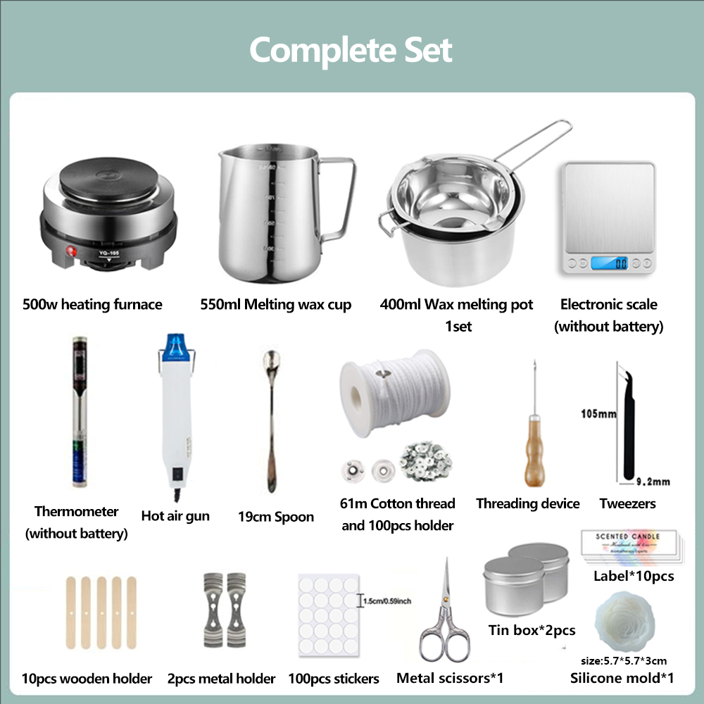Set alat bahan pembuat lilin b - Candle Making Supplies Jars ulasan dan harga